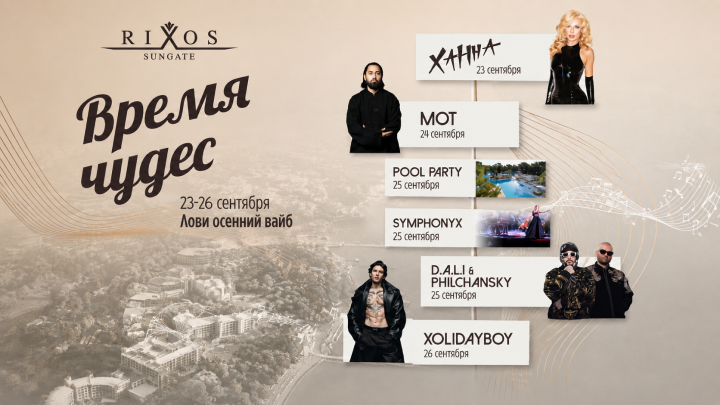 Концерты популярных артистов