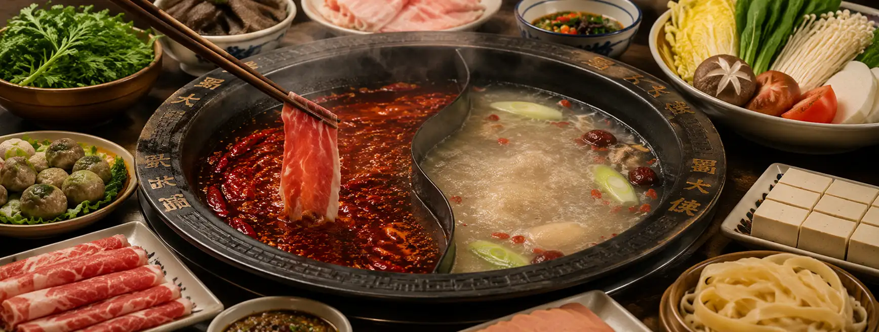 Традиционное китайское блюдо Хого (Hot pot)