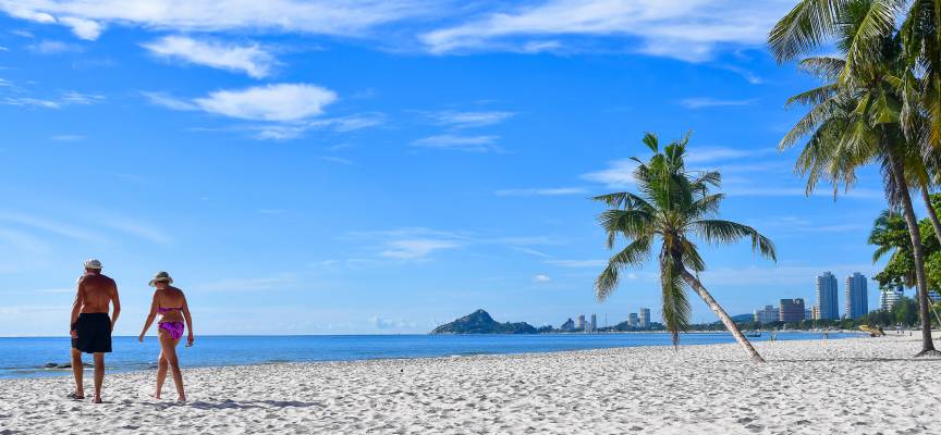 дешевый пляж Ча Ам Хуа-Хин тайланд