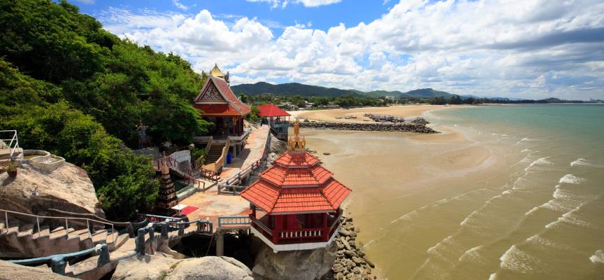 тихий пляж Тао Хуа-Хин тайланд